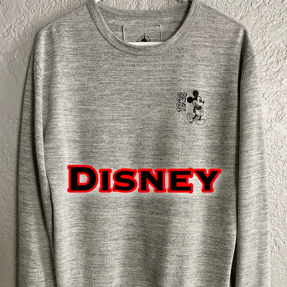 Disney Medium Grey L/S Sweater Vintage